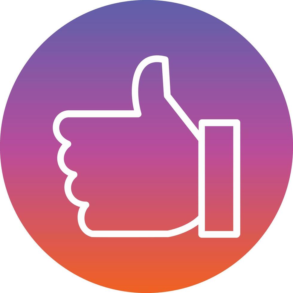 Thumbs Up Vector Icon Design