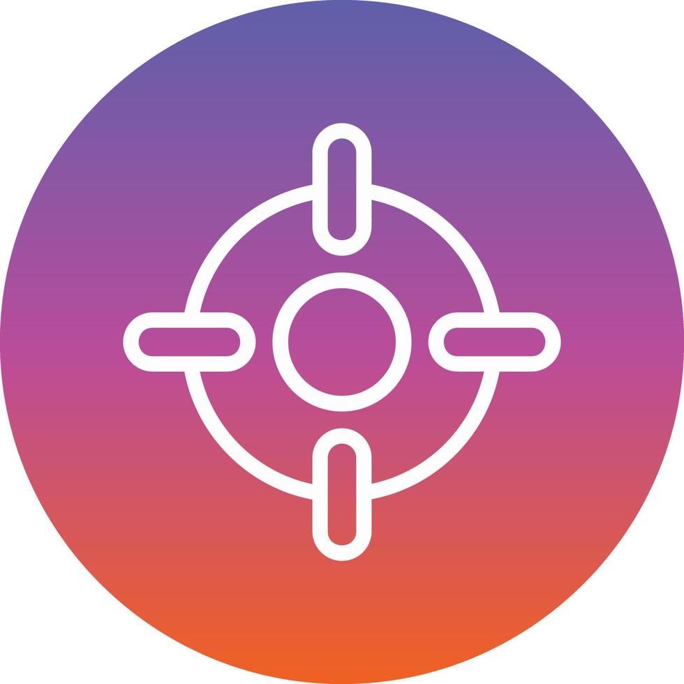 Crosshair Vector Icon Design