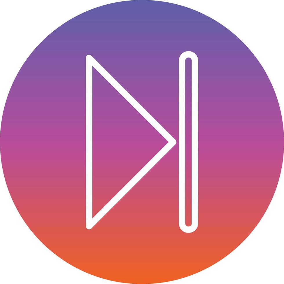 Skip Vector Icon Design