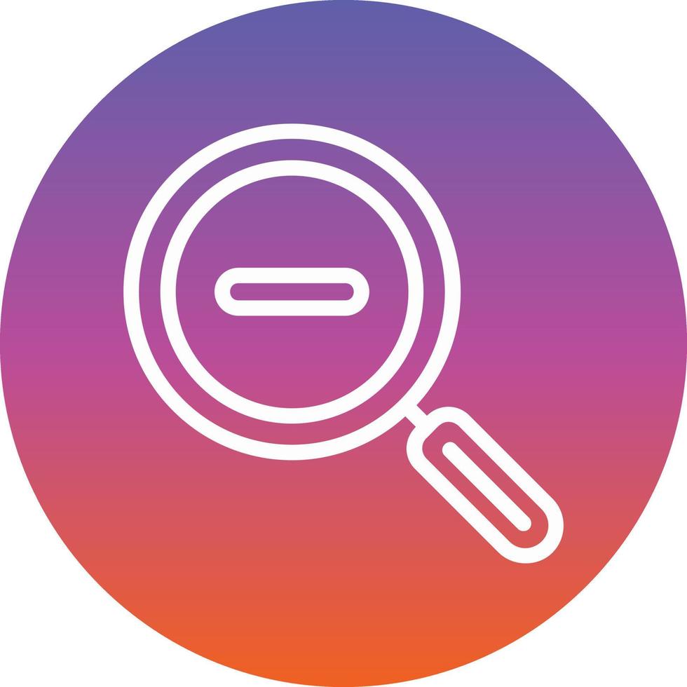 Zoom Out Vector Icon Design