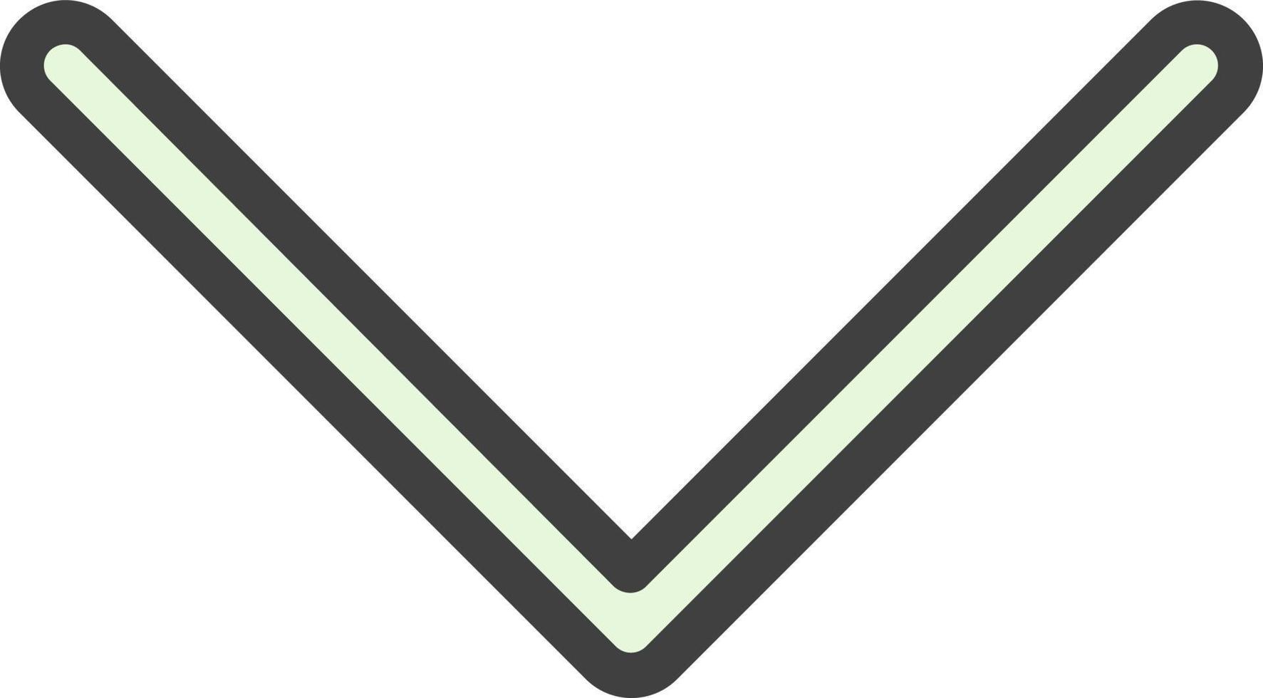 Down Vector Icon Design
