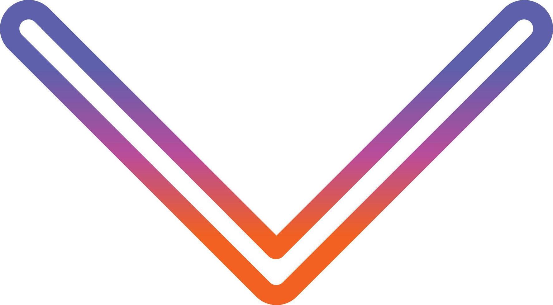 Down Vector Icon Design
