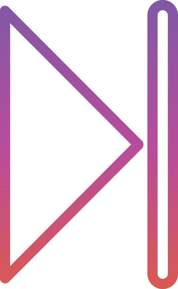 Skip Vector Icon Design
