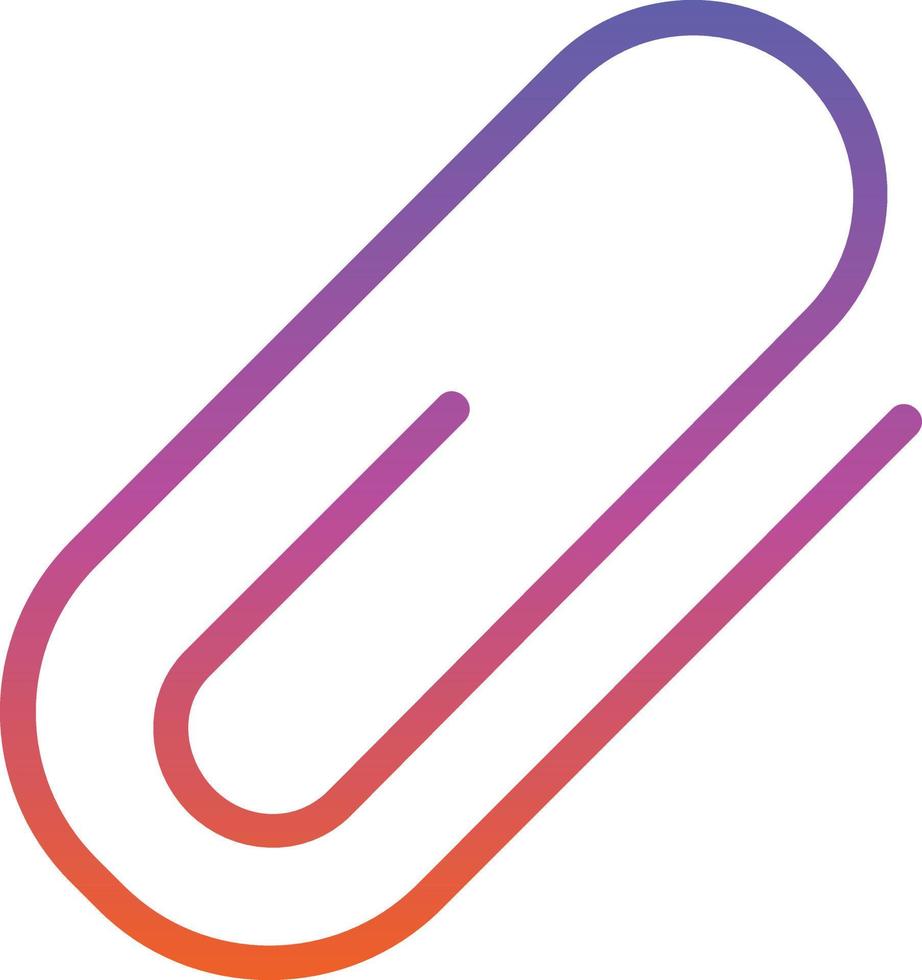 Paperclip Vector Icon Design