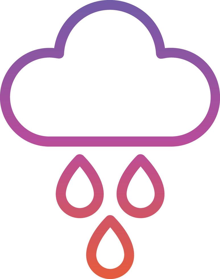 Rain Vector Icon Design
