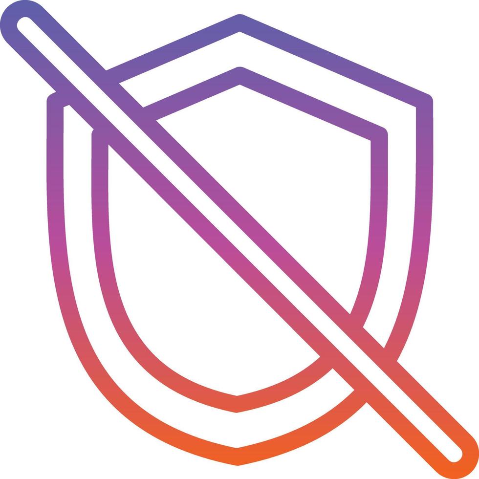 Shield Off Vector Icon Design 15343912 Vector Art at Vecteezy