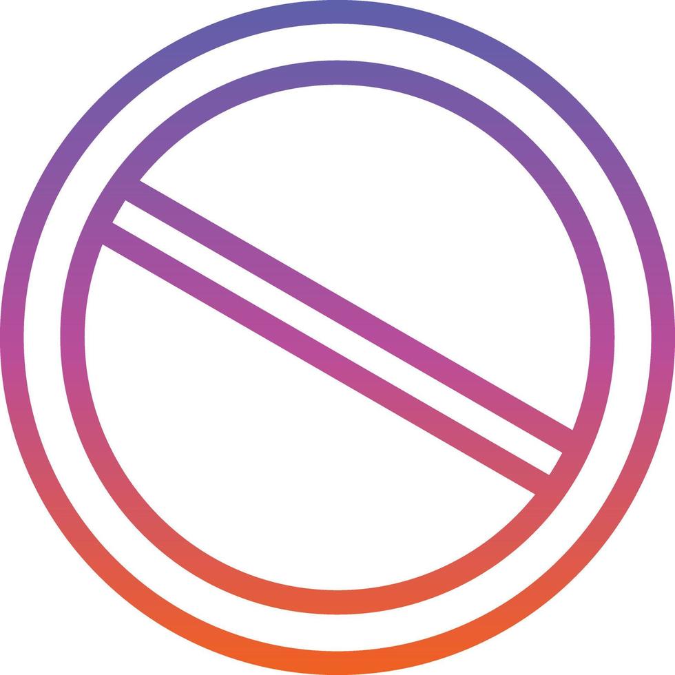 Slash Vector Icon Design