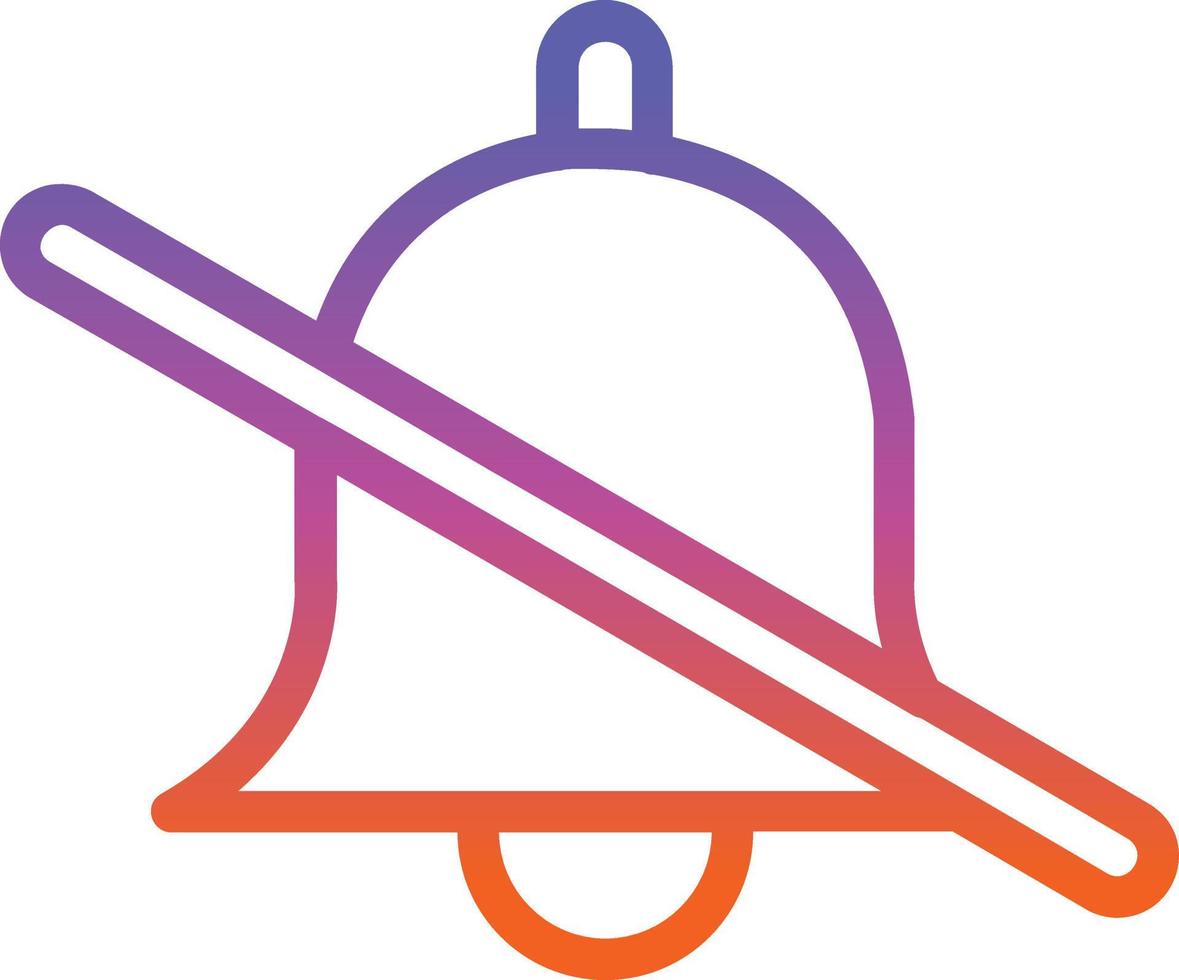 Bell Off Vector Icon Design