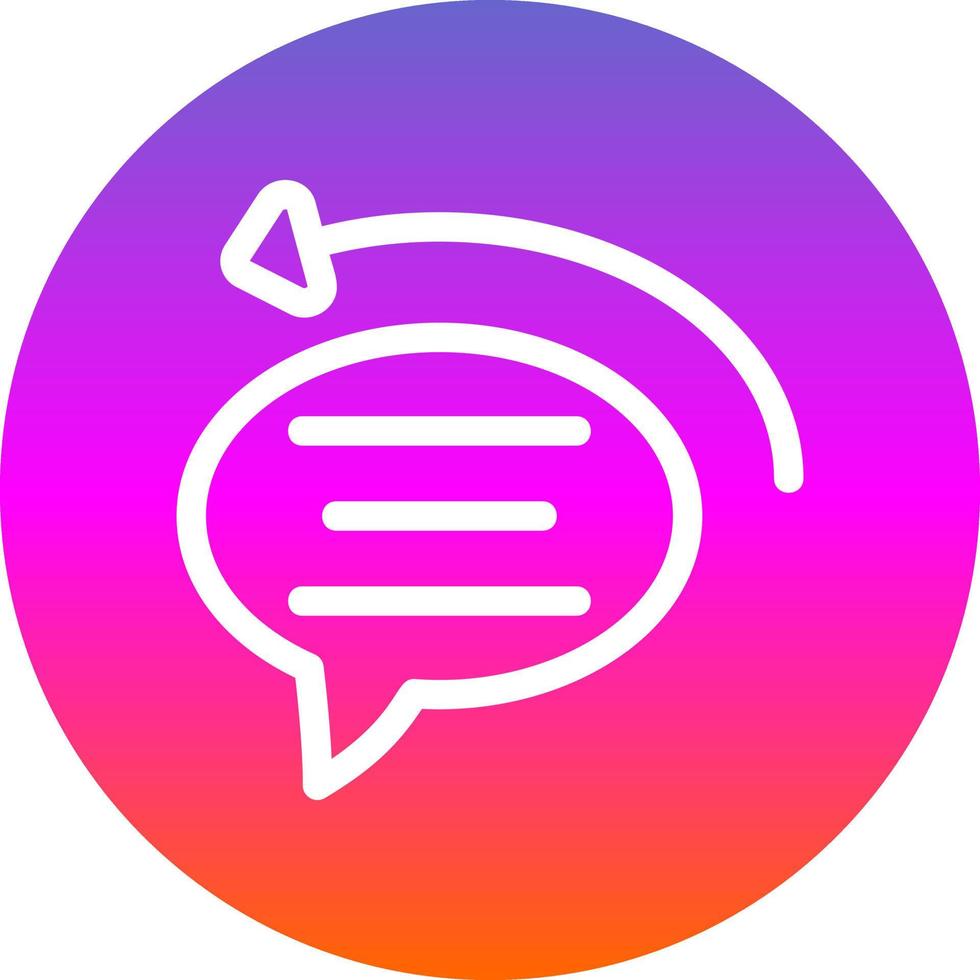 Auto Reply Vector Icon Design