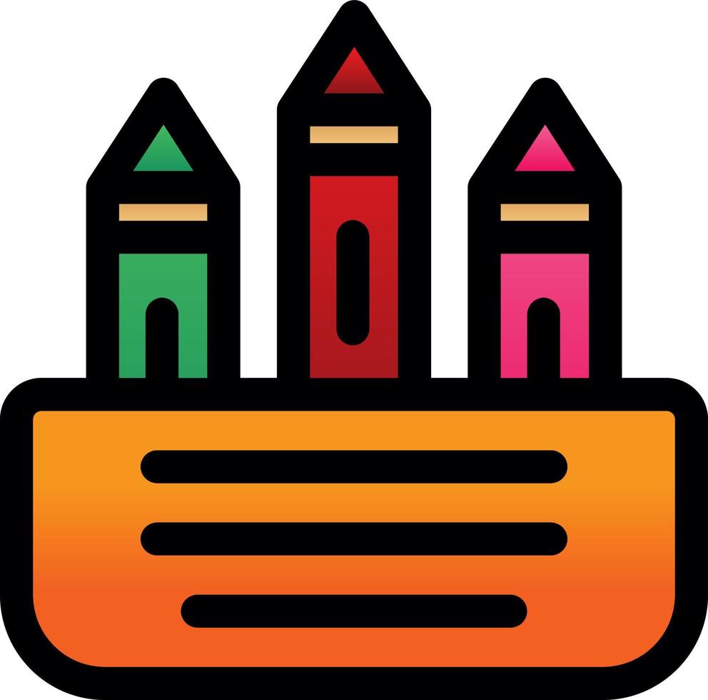 Crayon Vector Icon Design