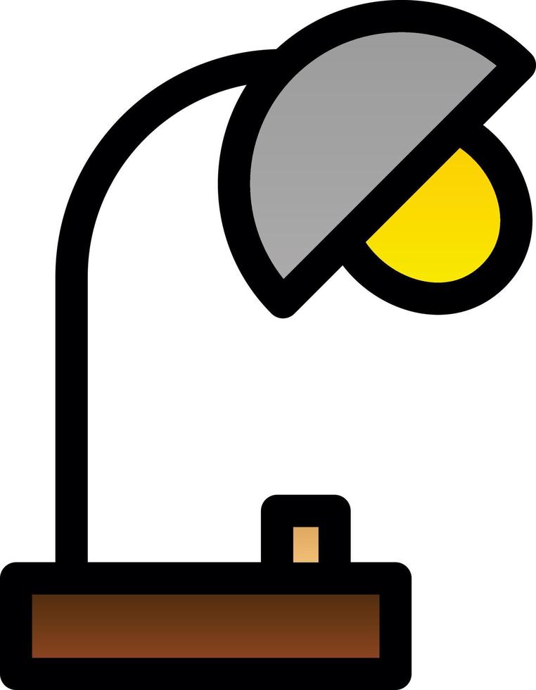 Desk Lamp Vector Icon Design