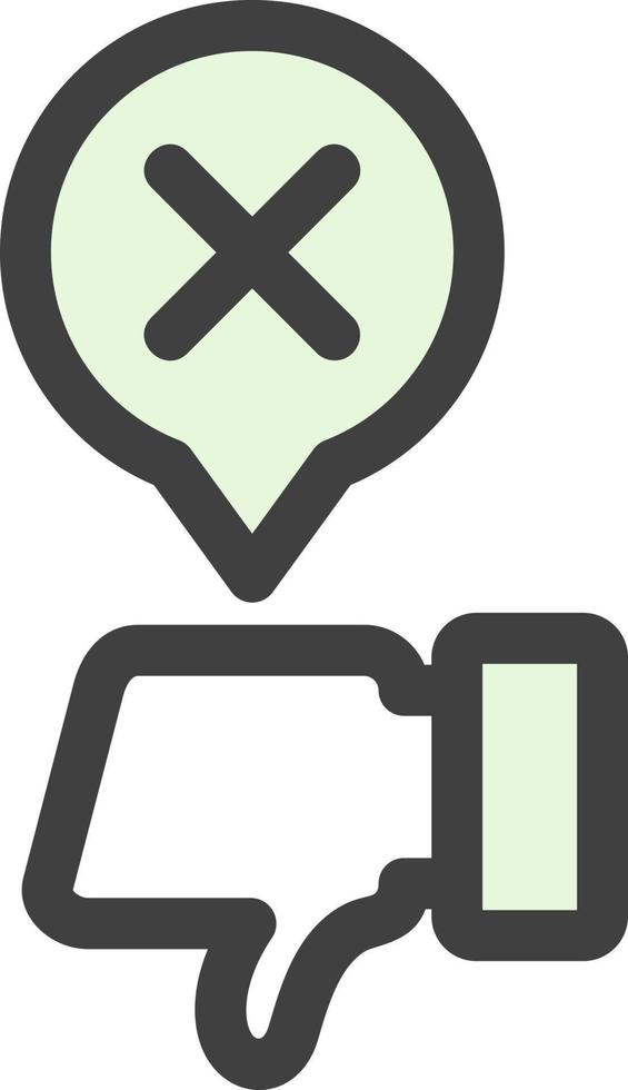 Disagree Vector Icon Design