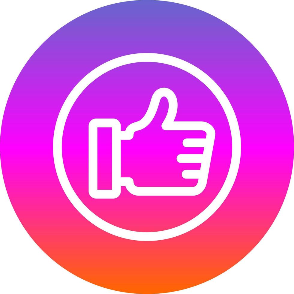 Thumbs Up Vector Icon Design