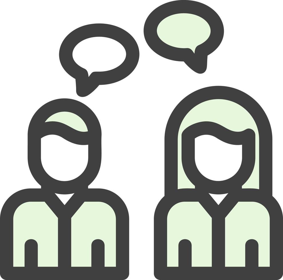 Discussion Vector Icon Design