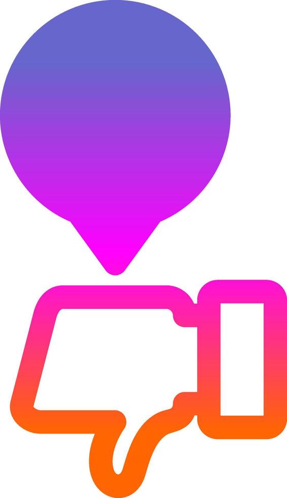 Disagree Vector Icon Design