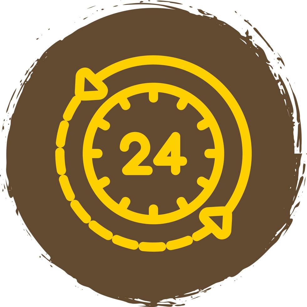 24 Hours Vector Icon Design