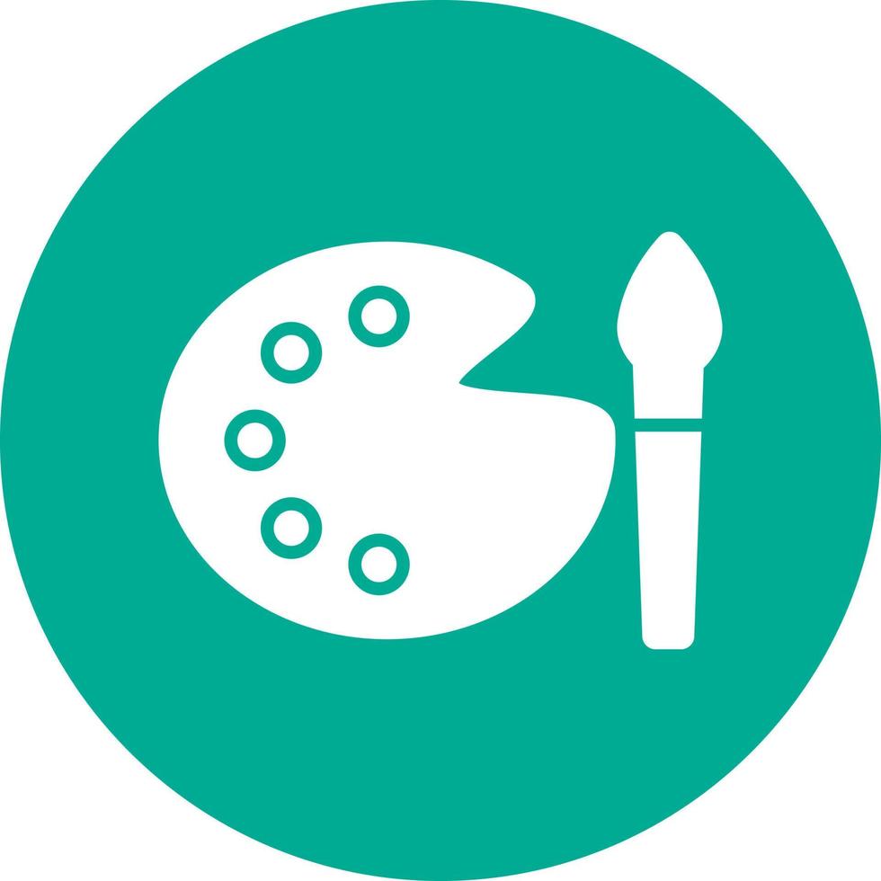 Paint Palette Vector Icon Design