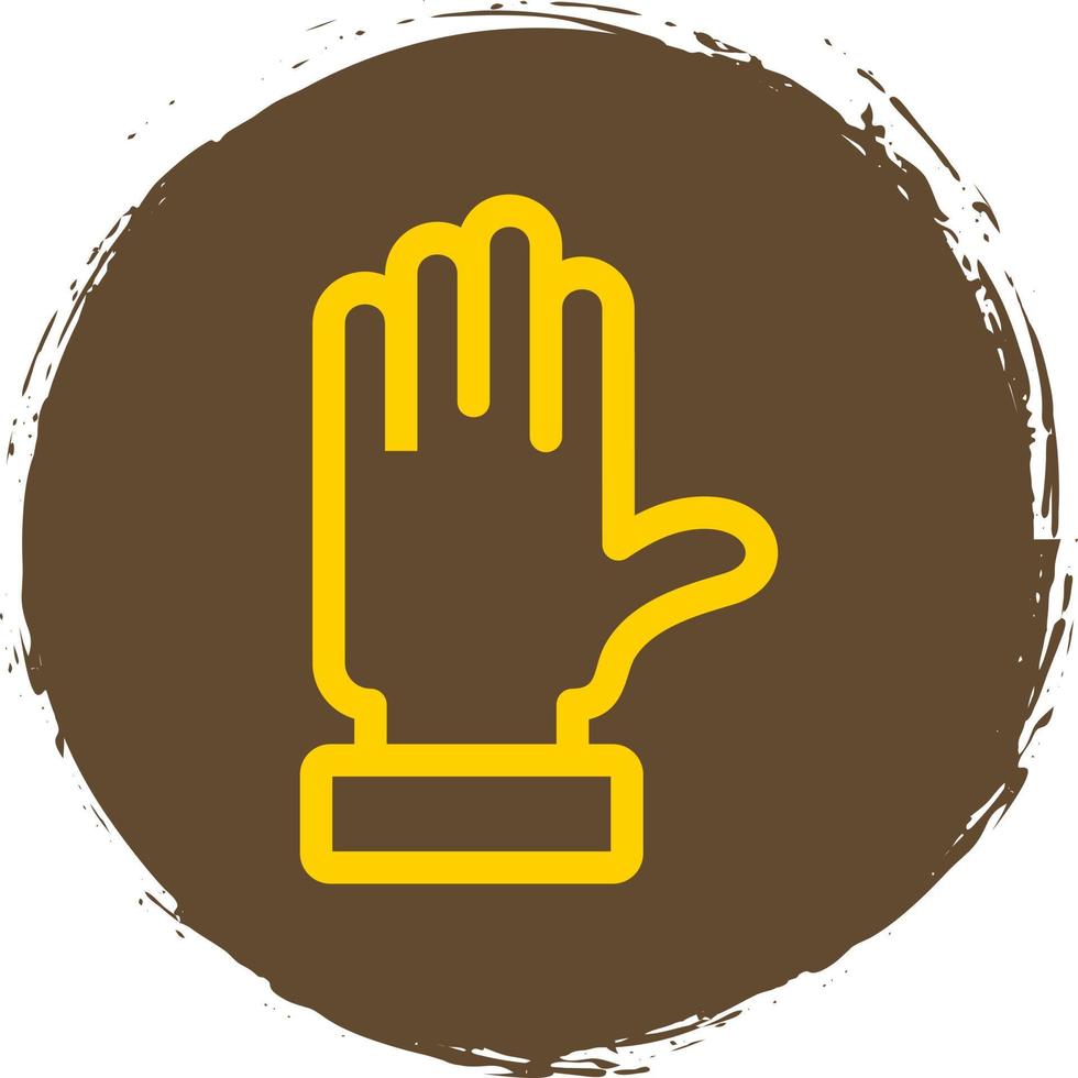 Raise Hand Vector Icon Design