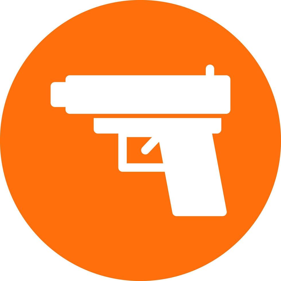 diseño de icono de vector de línea de pistola de juego