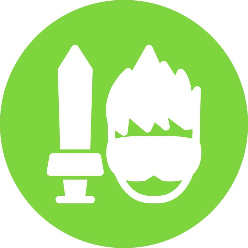 Game Character Line Vector Icon Design