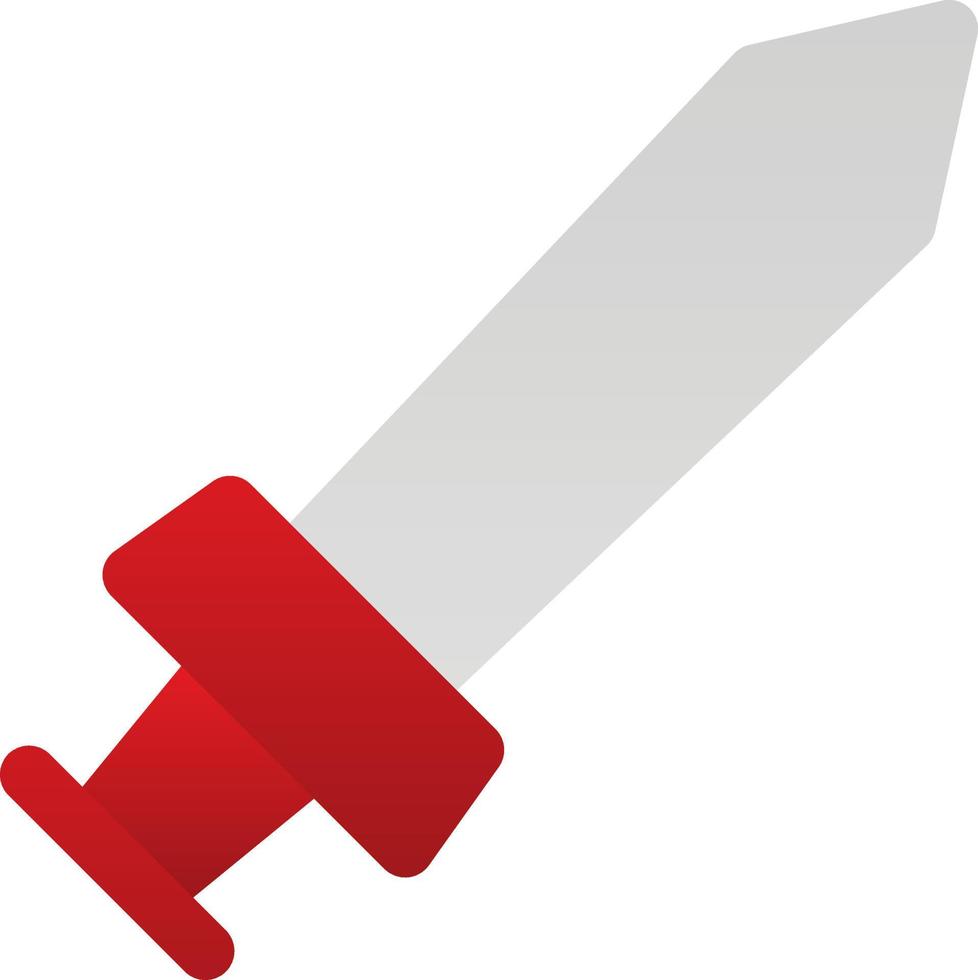 Game Sword Line Vector Icon Design