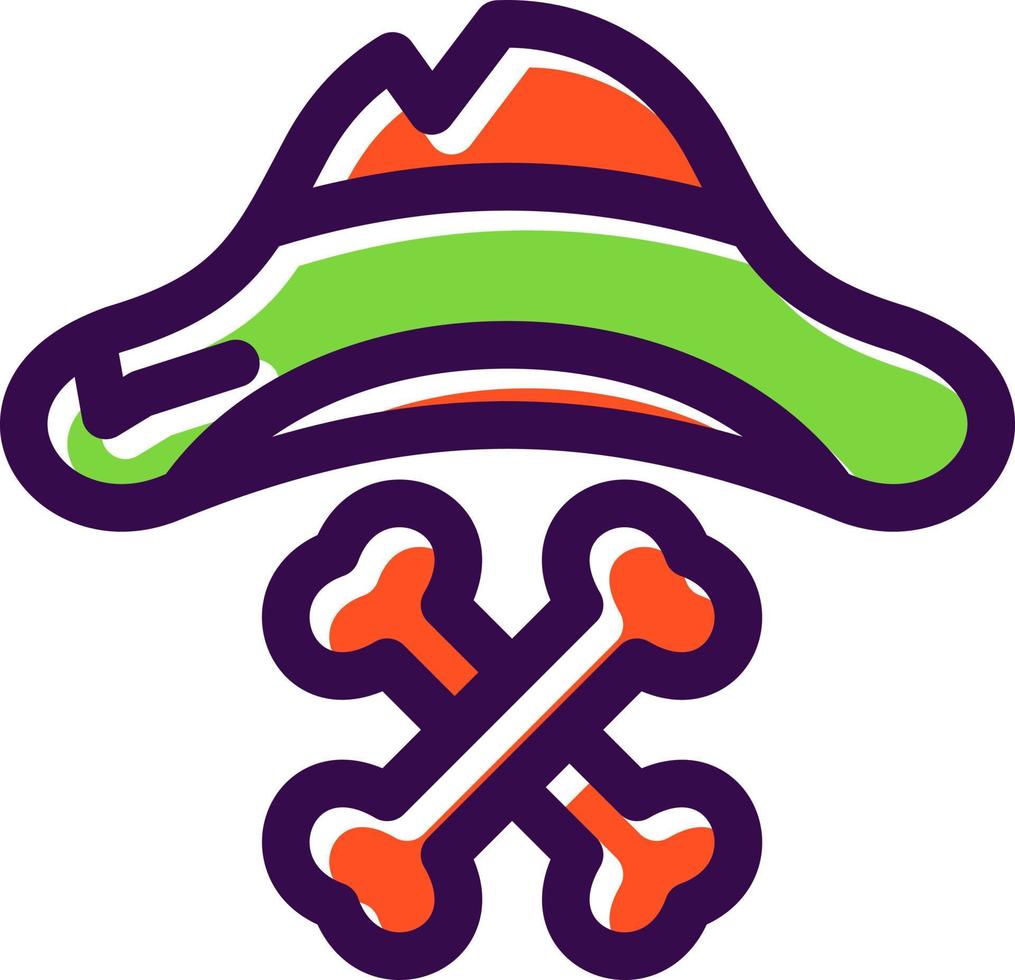 Pirate Hat Vector Icon Design