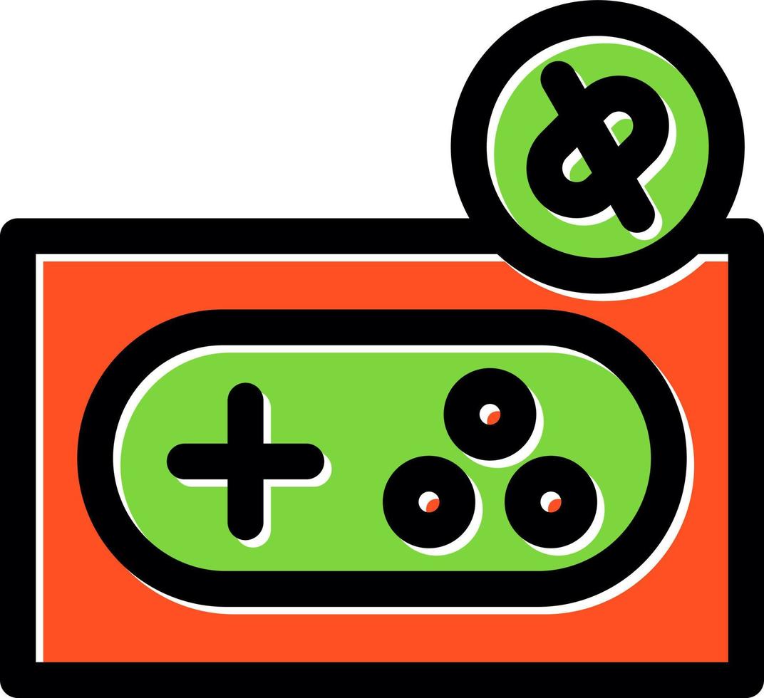 Game Disconnect Line Vector Icon Design