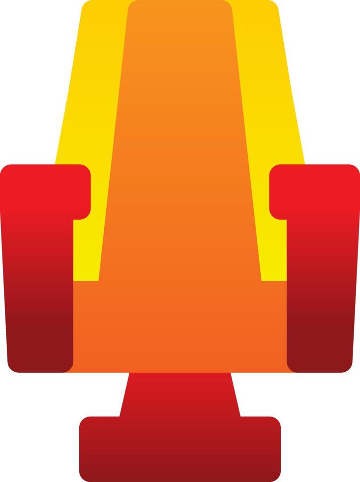 Gaming Chair Line Vector Icon Design