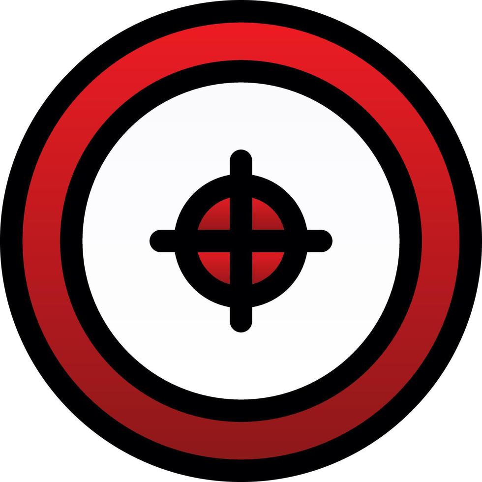 Shooting Line Vector Icon Design