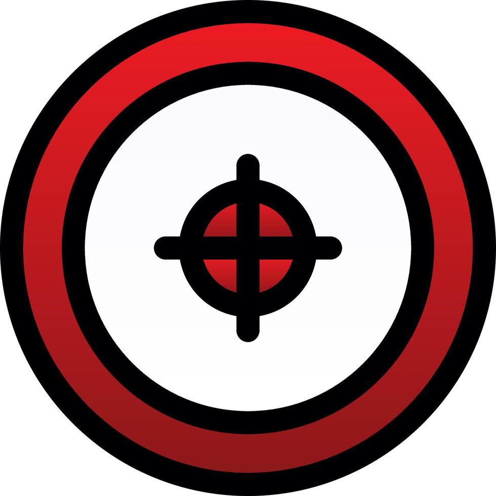 Shooting Line Vector Icon Design