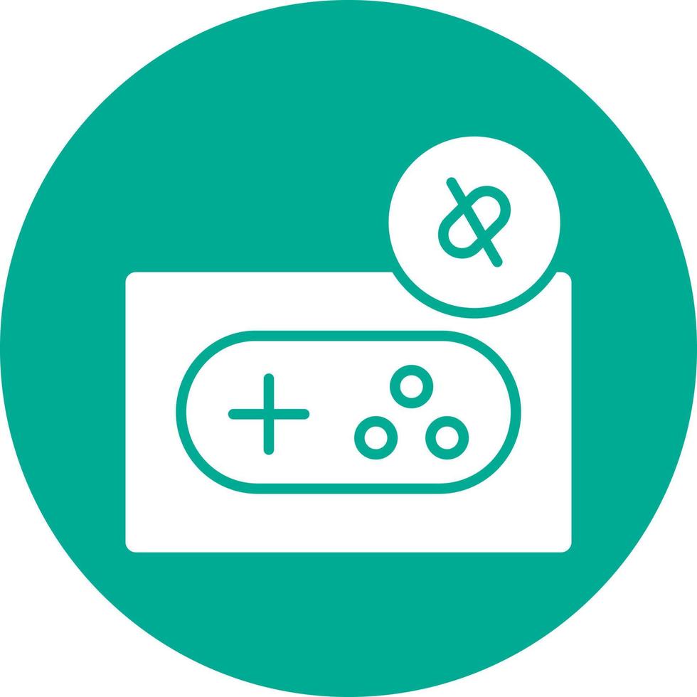 Game Disconnect Line Vector Icon Design