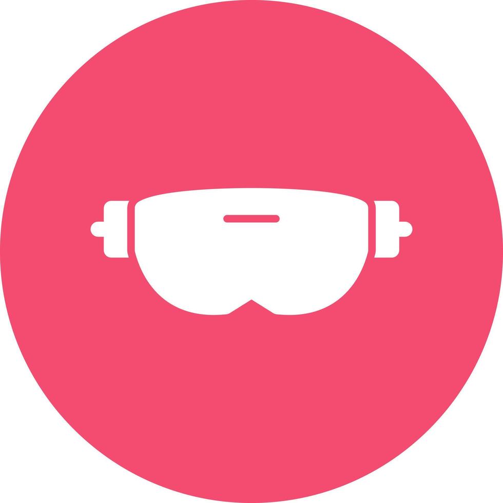 diseño de icono de vector de línea de gafas vr