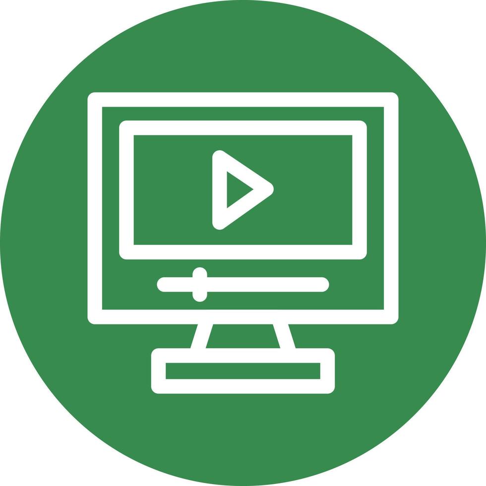 Game Video Line Vector Icon Design