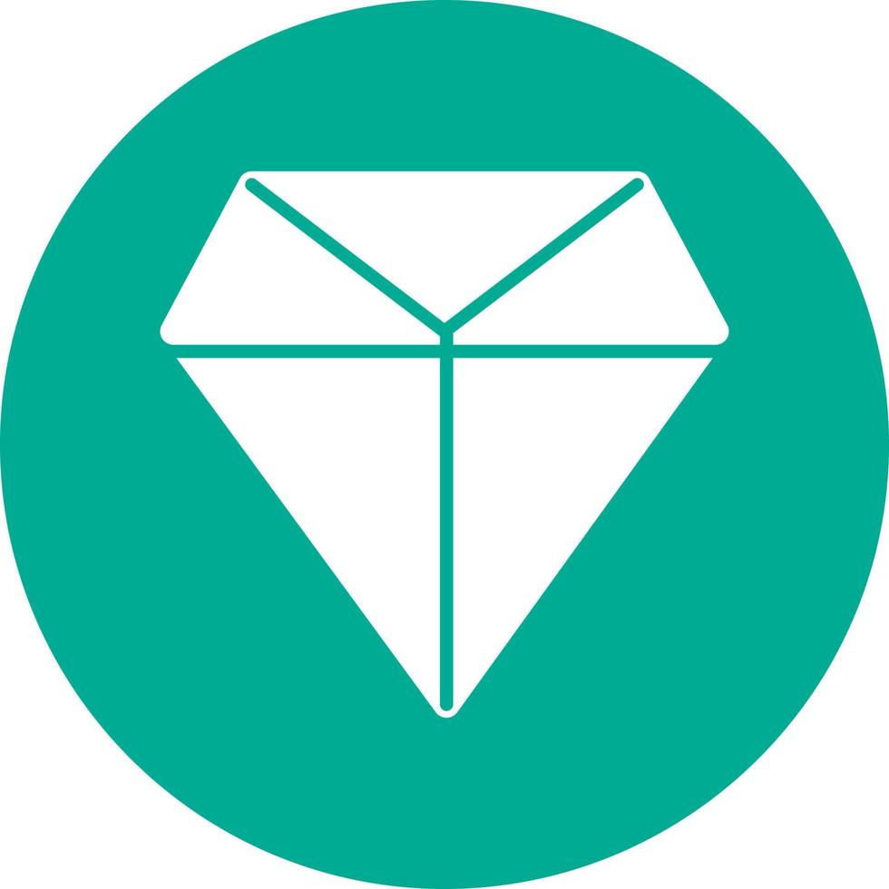 diseño de icono de vector de línea de diamantes