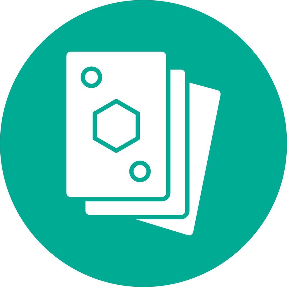 Playing Cards Line Vector Icon Design