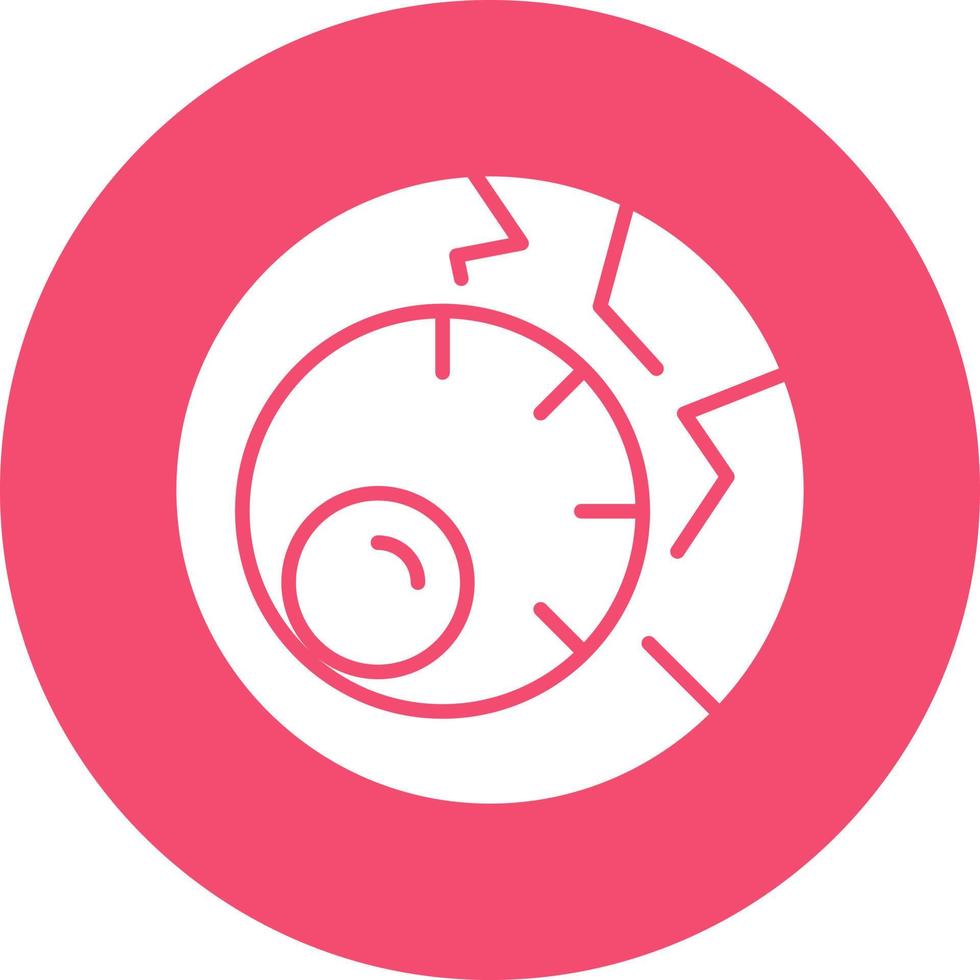 Scary Eyeball Vector Icon Design