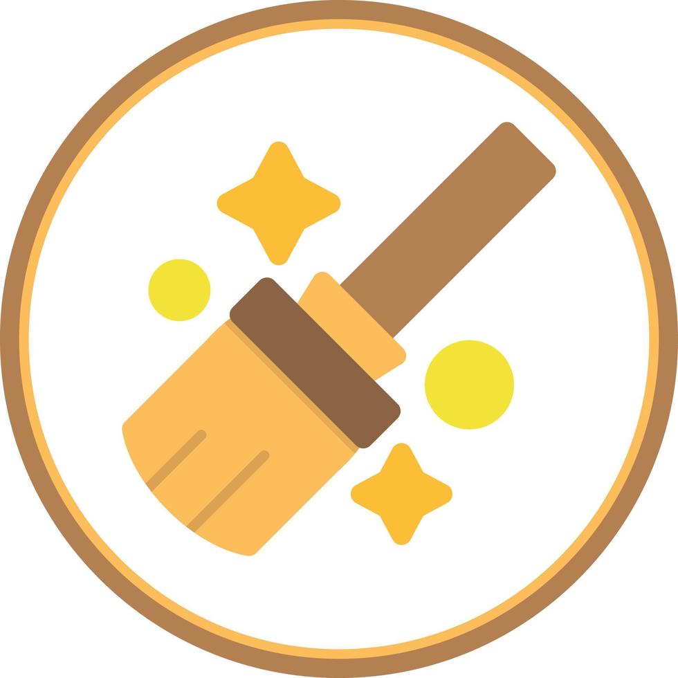 Flying Broom Vector Icon Design