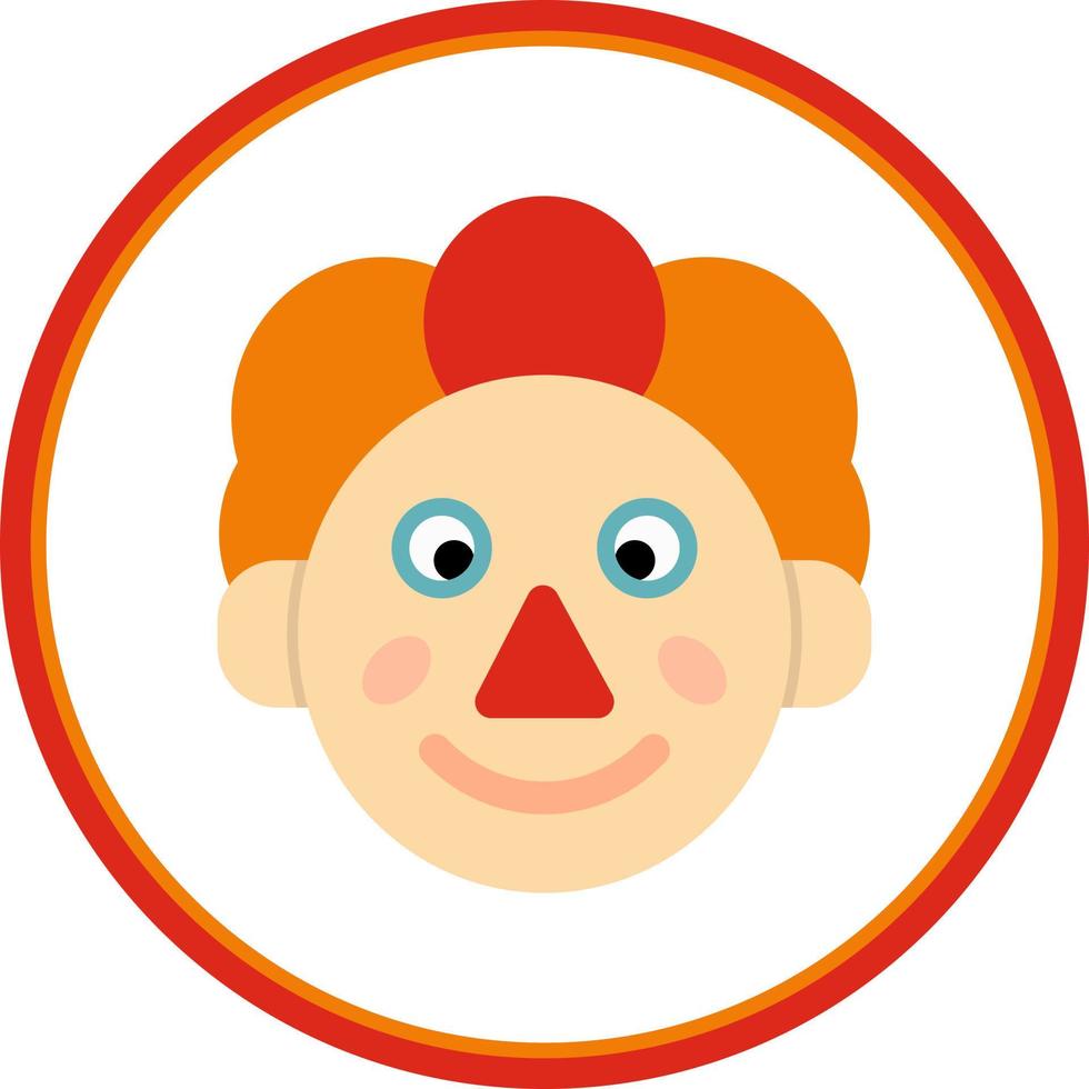 diseño de icono de vector de payaso