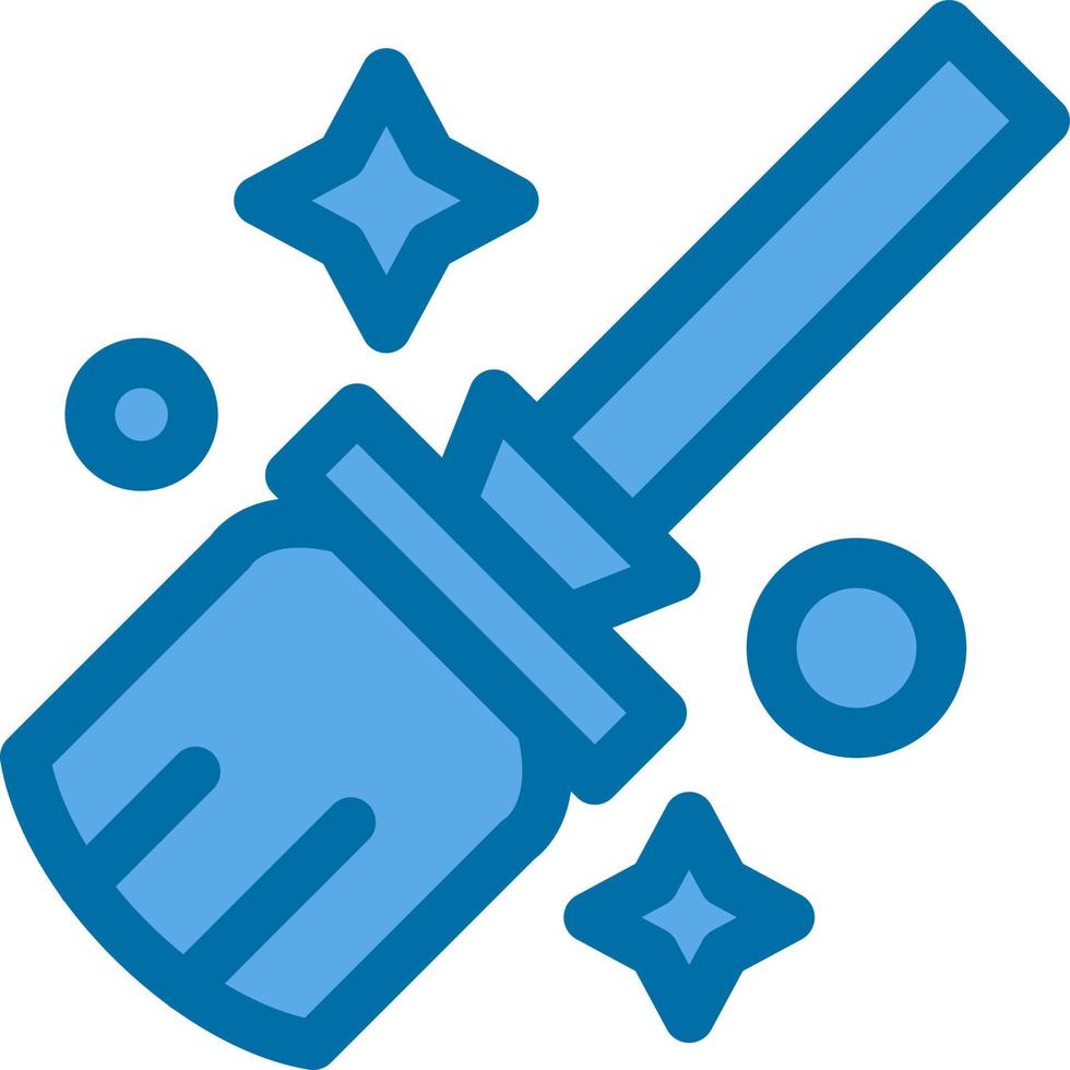 Flying Broom Vector Icon Design