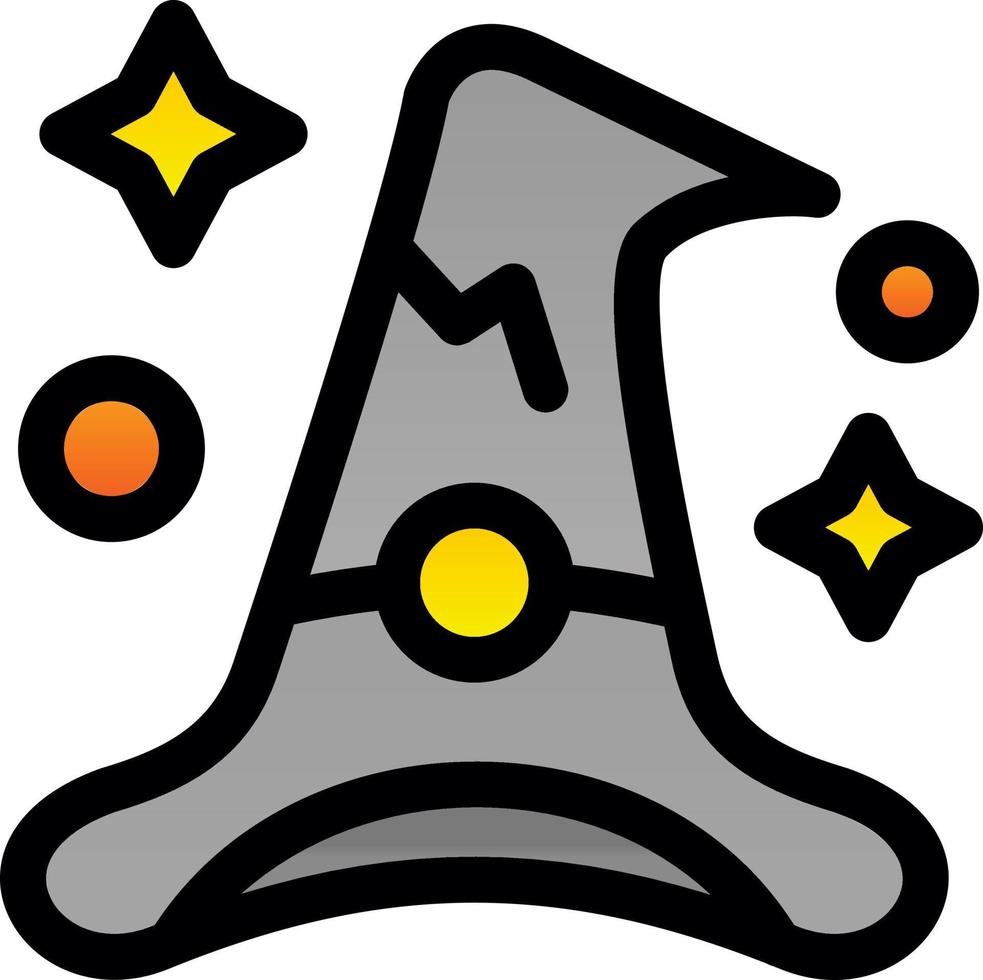 Witch Hat Vector Icon Design