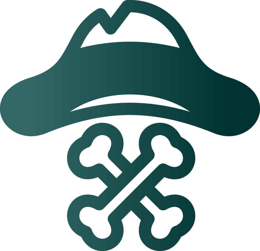 Pirate Hat Vector Icon Design