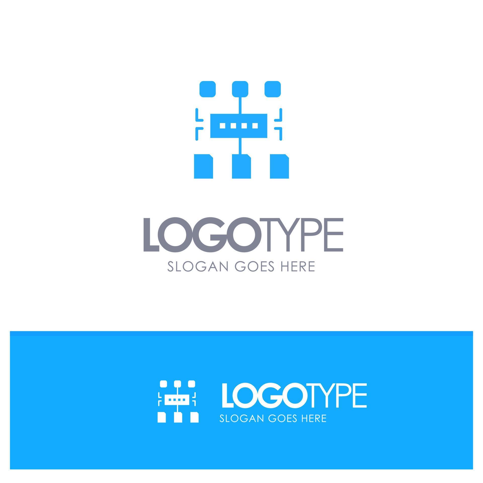 Algorithm Program User Document Blue Logo vector 15346243 Vector Art at ...