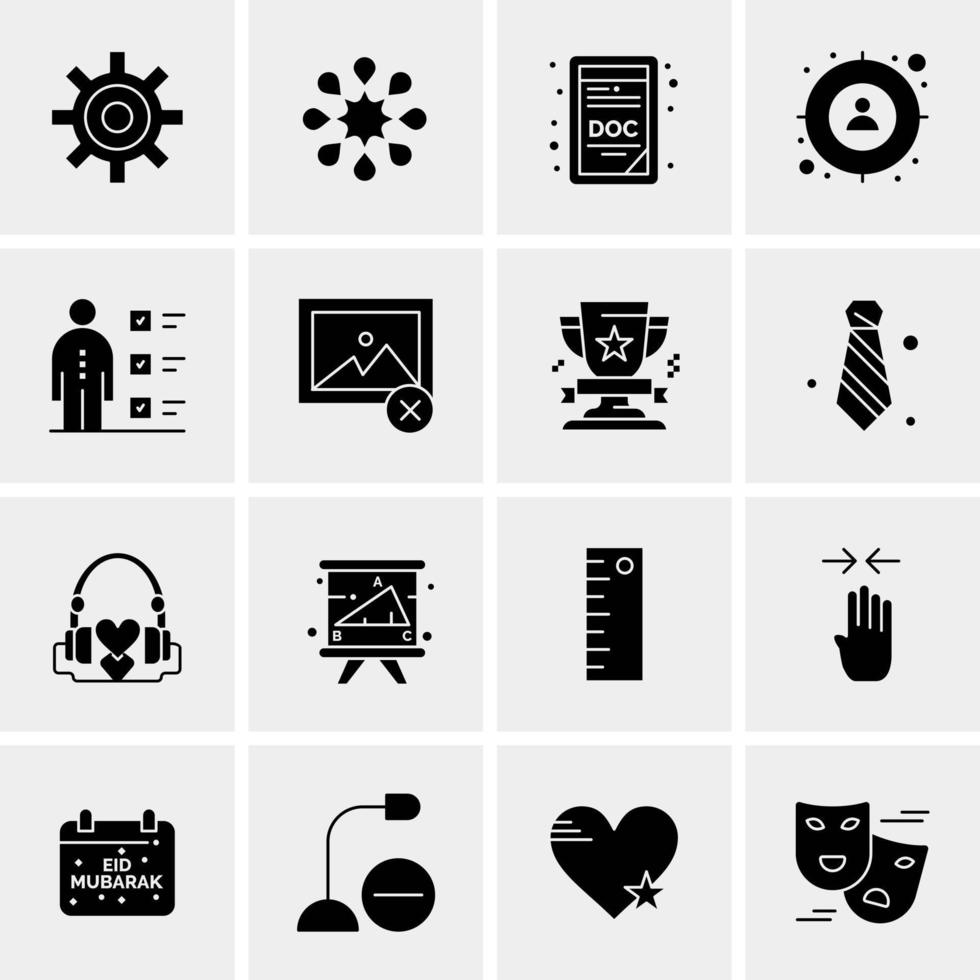 16 Universal Business Icons Vector Creative Icon Illustration to use in web and Mobile Related project