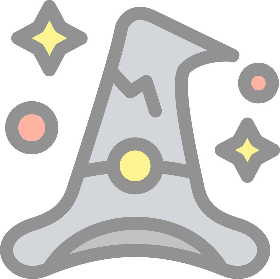 Witch Hat Vector Icon Design