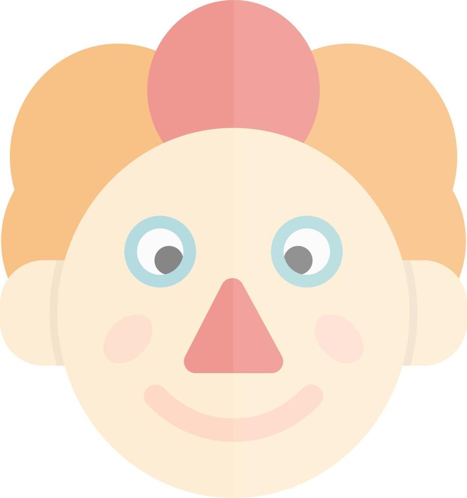 diseño de icono de vector de payaso