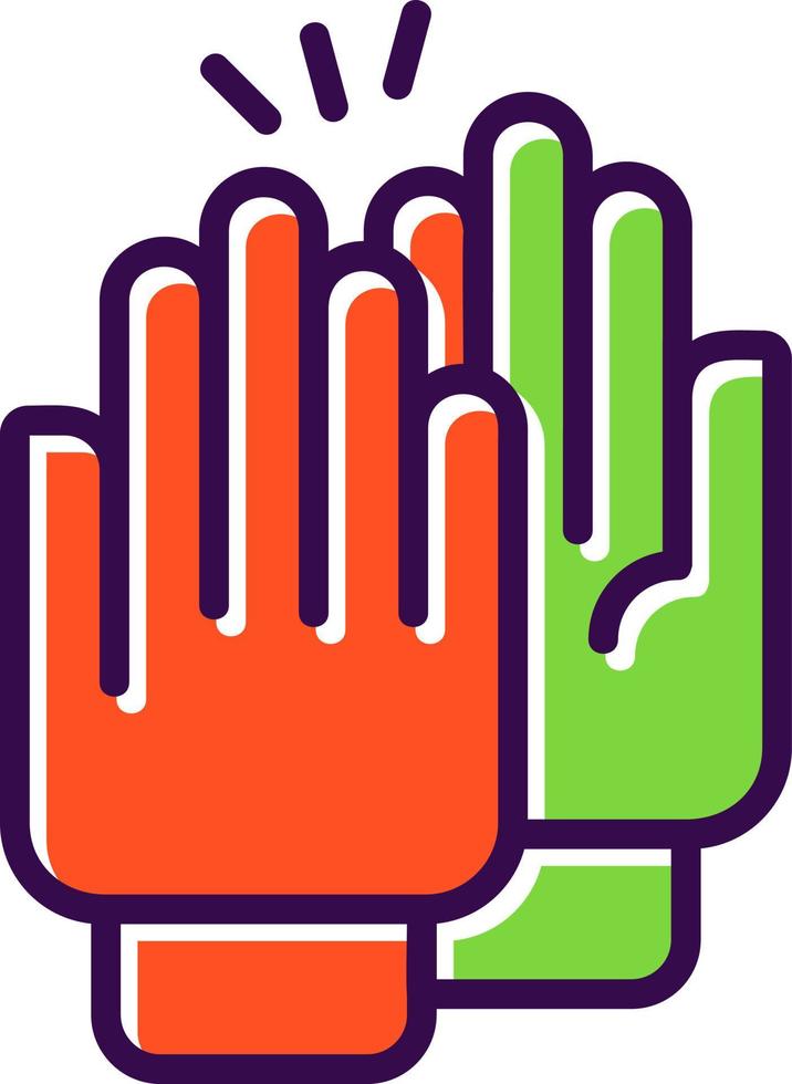 High Five Vector Icon Design