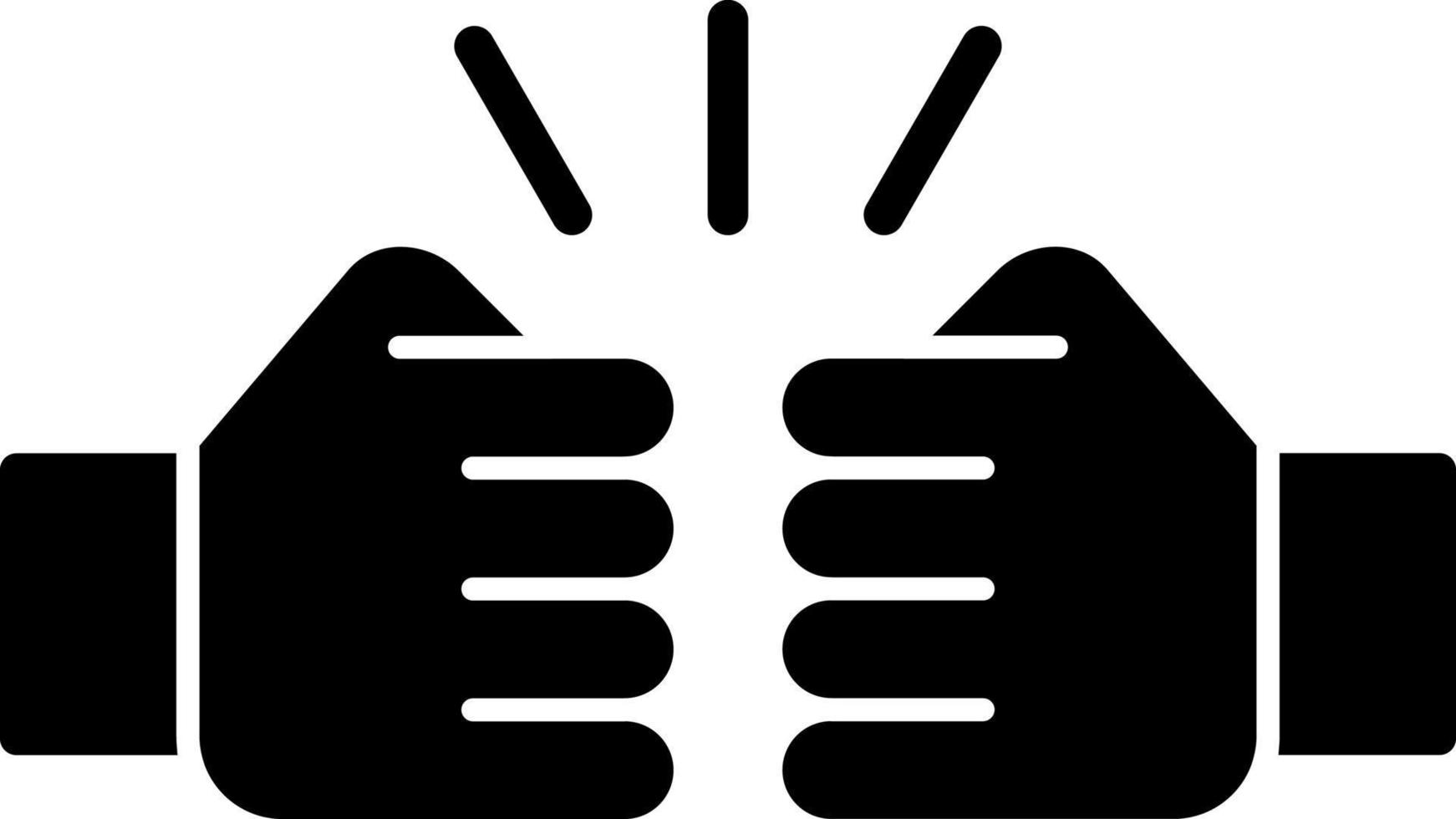 Fist Bump Vector Icon Design