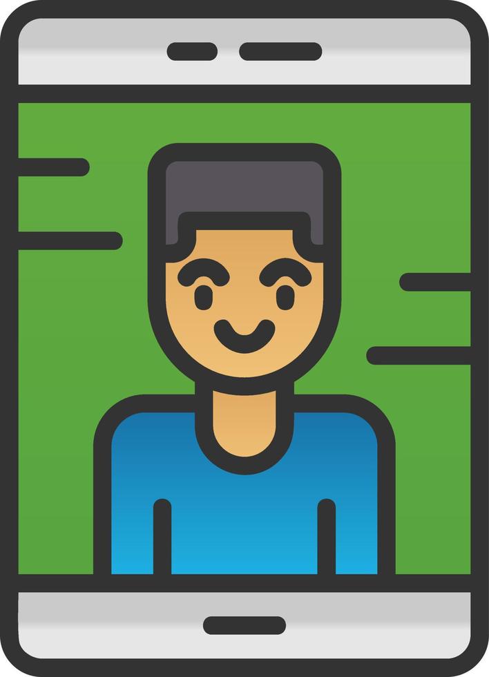 Videocall Vector Icon Design