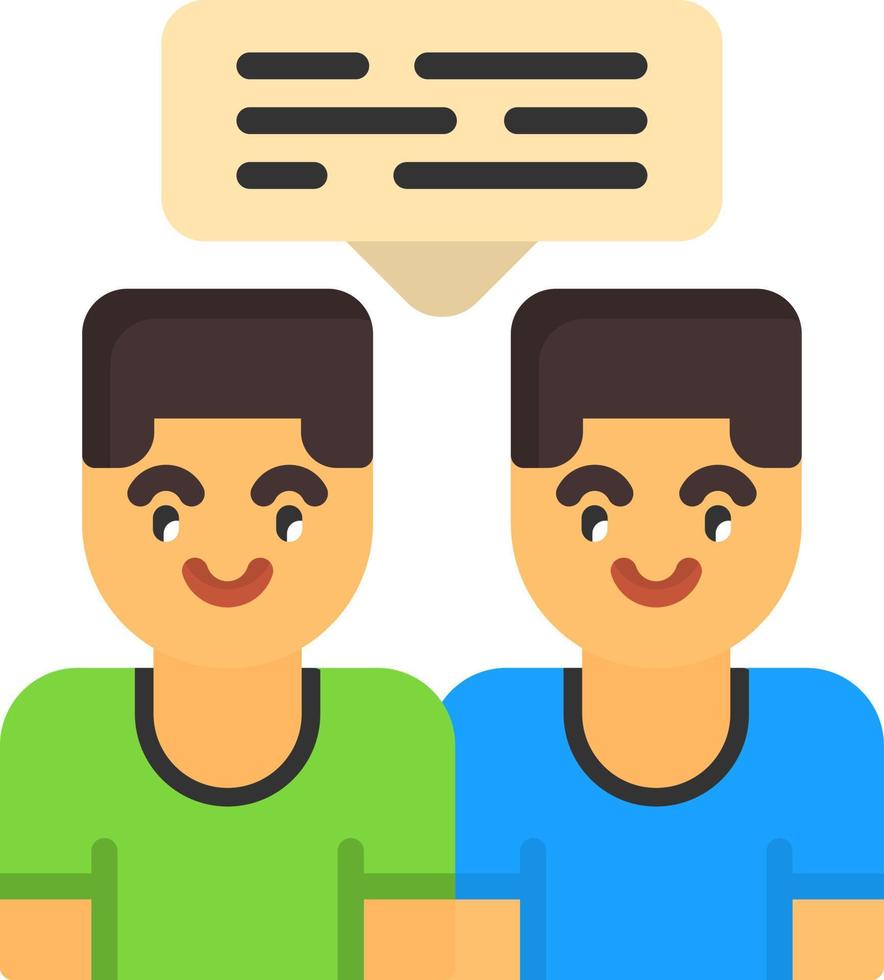 diseño de icono de vector de conversación