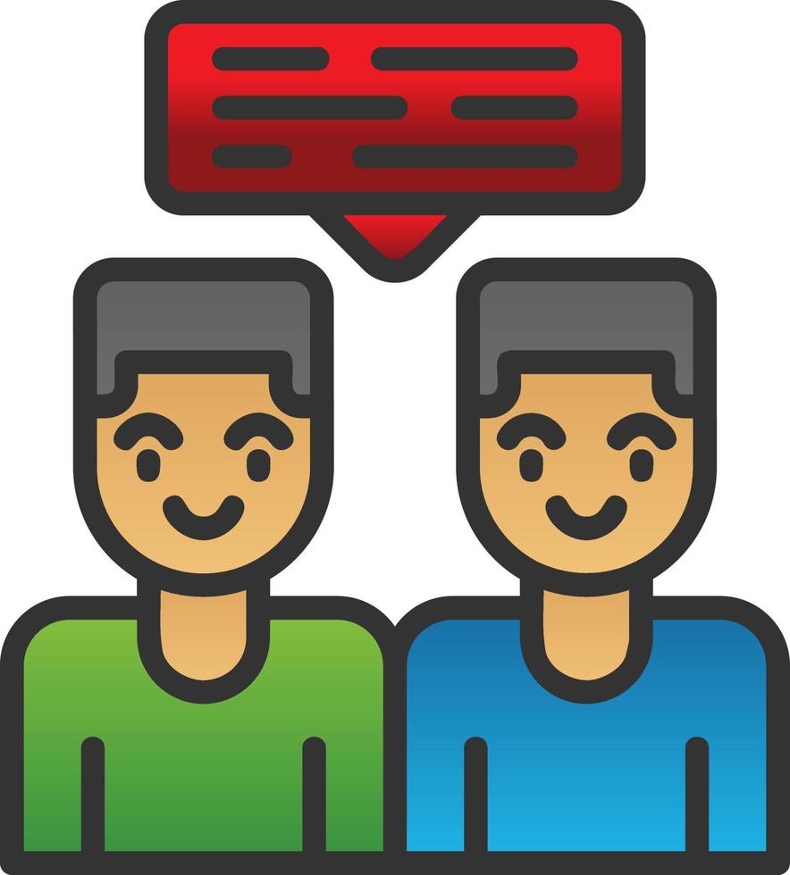 Conversation Vector Icon Design